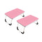2X Pink Portable Bed Table Adjustable Foldable Bed Sofa Study Table Laptop Mini Desk Breakfast Tray Home Decor