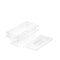 100mm Clear Gastronorm GN Pan 1/3 Food Tray Storage Bundle of 2 with Lid