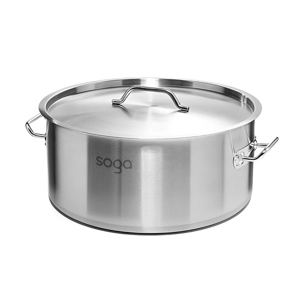 Stock Pot 58L Top Grade Thick Stainless Steel Stockpot 18/10