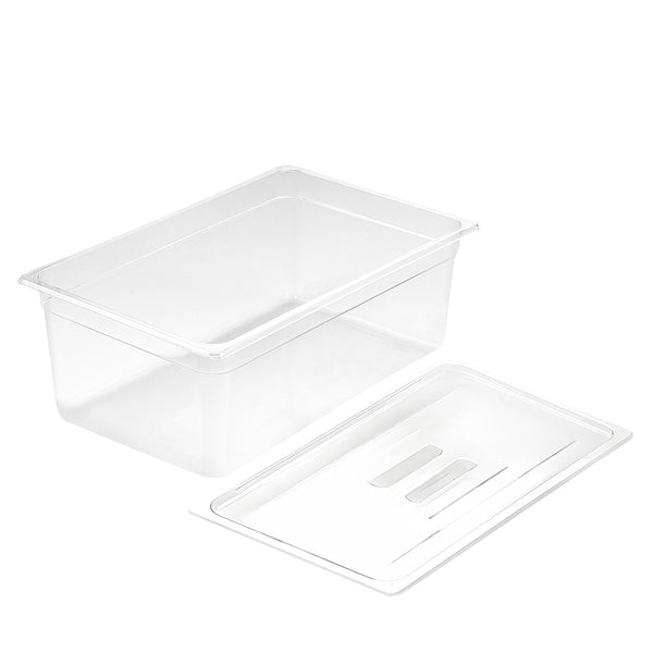 200mm Clear Gastronorm GN Pan 1/1 Food Tray Storage with Lid