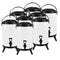 8X 10L Stainless Steel Insulated Milk Tea Barrel Hot and Cold Beverage Dispenser Container with Faucet White
