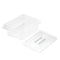 100mm Clear Gastronorm GN Pan 1/2 Food Tray Storage Bundle of 2 with Lid