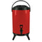 10L Stainless Steel Insulated Milk Tea Barrel Hot and Cold Beverage Dispenser Container with Faucet Red