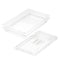 65mm Clear Gastronorm GN Pan 1/1 Food Tray Storage Bundle of 2 with Lid