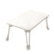 White Portable Bed Table Adjustable Folding Mini Desk With Cup-Holder Home Decor