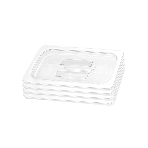 Clear Gastronorm 1/3 GN Lid Food Tray Top Cover Bundle of 4