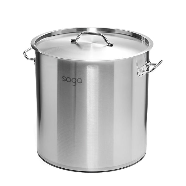 Stock Pot 130L Top Grade Thick Stainless Steel Stockpot 18/10