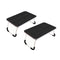2X Black Portable Bed Table Adjustable Foldable Bed Sofa Study Table Laptop Mini Desk Breakfast Tray Home Decor