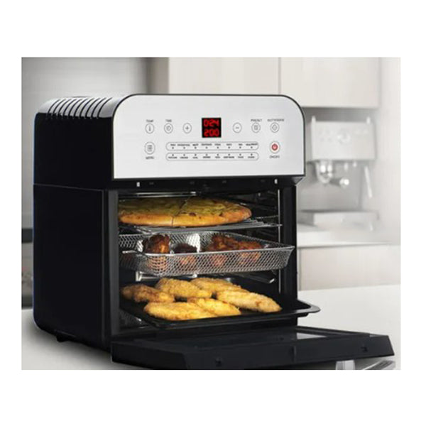 16L Digital Air Fryer With Rotisserie Silver