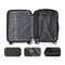 20 Inch Hardshell Luggage With Spinner Wheels Hardside Suitcase Black