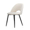2Pcs Dining Chairs Accent Chair Armchair Sherpa White