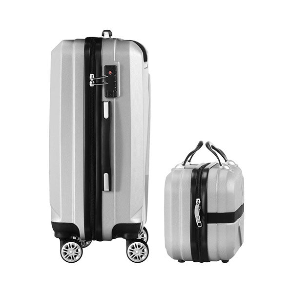 2Pcs Luggage Suitcase Trolley Set Travel Tsa Lock Storage Case