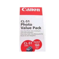 Canon CL51VP ChromaLife Value Pack including CL51 Cartridge and PP1014x6 (160 Sheets)