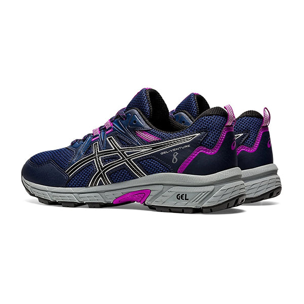 Asics Womens Gel Venture 8 Running Shoes Midnight Pure Silver