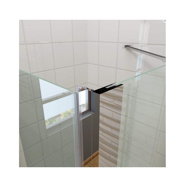 Bathroom Frameless Pivot Shower Screen 760Mm