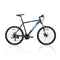 MTB Mens Mountain Bike 26 inch Shimano Gear 21  Speed Colour Matt Black White and Blue Size Of Frame 21 inches