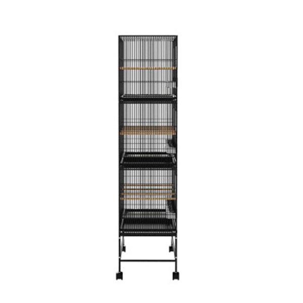 Bird Cage Large Aviary Cages Galvanised Parrot Stand Alone Wheels 175c ... - Large Bird Cages With Half-Round Wheels