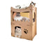 Cat Cardboard House Tower Condo Scratcher Pet Post Furniture Double Storey