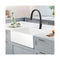 Ceramic Single Basin Kitchen Sink With Strainer Plug