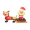 Christmas Inflatable Santa Claus And Reindeer