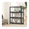 Display Cabinet With Tiers Shelves Clear Door Home Storage Black