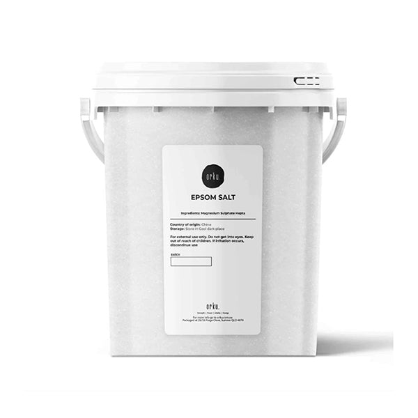 Orku 5kg Epsom Salt Tub - Magnesium Sulphate For Bath Skin Body Skin Care