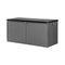 Grey Outdoor Storage Box Bench 310L Cabinet Container Garden