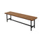 2 To 3 Seater Dining Bench In Brown