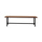 2 To 3 Seater Dining Bench In Brown
