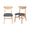 4X Kitchen Dining Chairs In Clear Finish