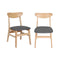 4X Kitchen Dining Chairs In Clear Finish