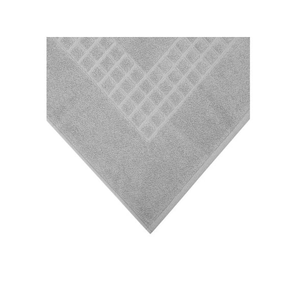 Microfiber Soft Non Slip Bath Mat Check Design Grey