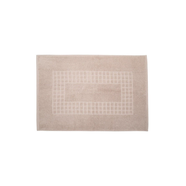Microfiber Soft Non Slip Bath Mat Check Design Taupe