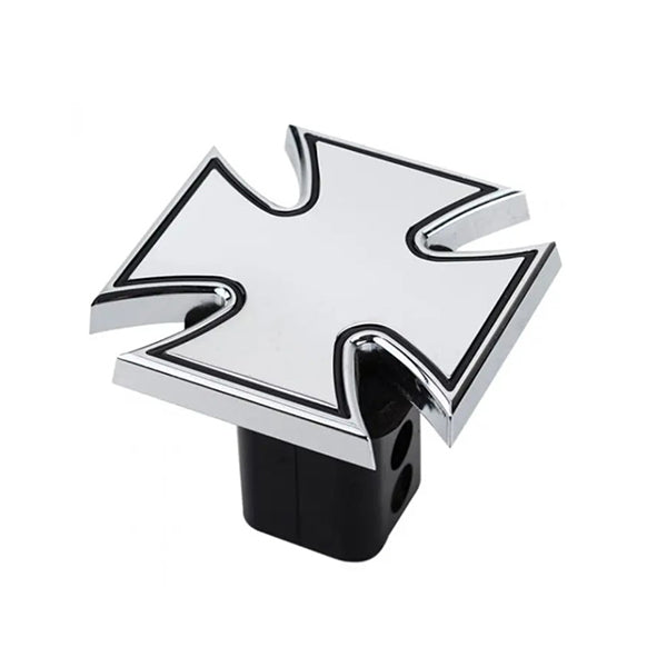 Novelty Tow Bar Trailer Hitch Cover Chrome Plated Iron Cross