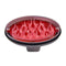 Novelty Tow Bar Trailer Hitch Cover Red Oval Brake Light Flame Job