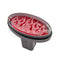 Novelty Tow Bar Trailer Hitch Cover Red Oval Brake Light Flame Job