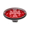 Novelty Tow Bar Trailer Hitch Cover Red Oval Brakelight Iron Cross