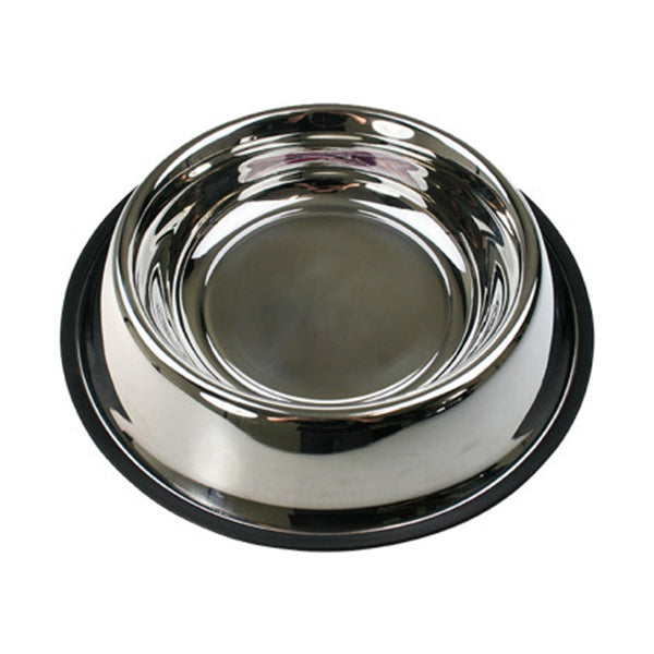 2 x XXL Stainless Steel Pet Bowl Water Bowls Portable Anti Slip Skid Feeder Dog Cat