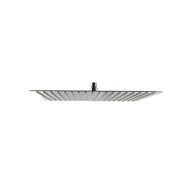16Inch Rain Shower Head Stainless Steel Square Wall Shower Taps Chrome ...