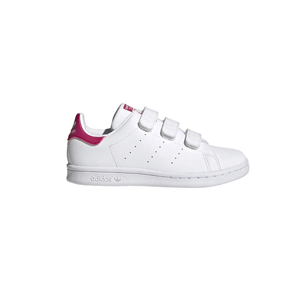 Adidas Girls Stan Smith Casual Shoes White Bold Pink Size 11K Us