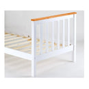 Single Wooden Bed Frame Modern Design For Kids Or Adults Bedroom Furniture White