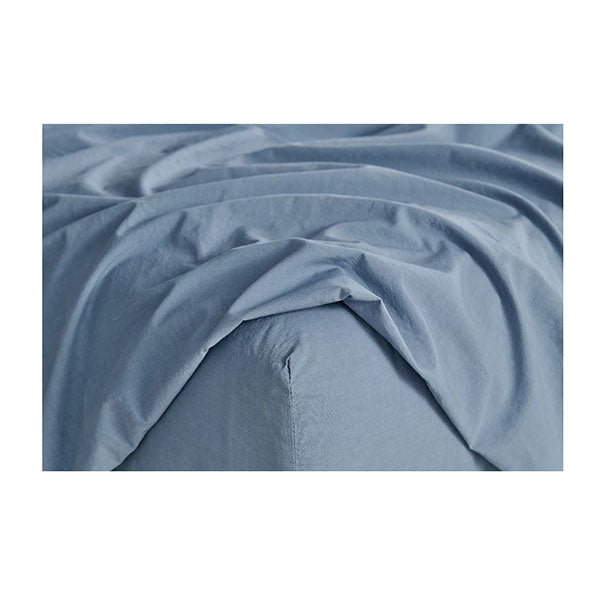 Sydney Stonewash Cotton Bed Sheet King Size Set