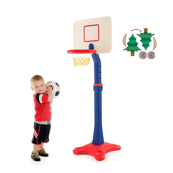 Height Adjustable Toddler Basketball Hoop Stand Set for Kids