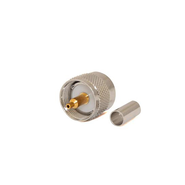 Uhf Male 50 Ohm Crimp Connector For Lmr195 Rg58