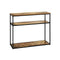 Hall Console Table 3 Tiers Shelves Metal&Wooden