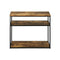 Hall Console Table 3 Tiers Shelves Metal&Wooden