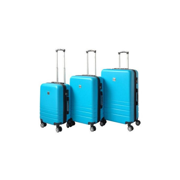 Expandable Abs Luggage Suitcase Set 3 Code Lock Travel Bag Trolley