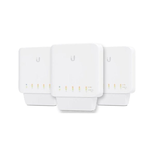 Ubiquiti Unifi Indoor Outdoor 5 Port Gigabit Switch With Poe 3 Pack