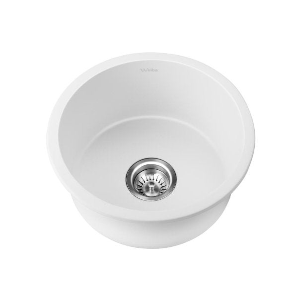 Granite Sink Single Bowl 430mmx430mm White