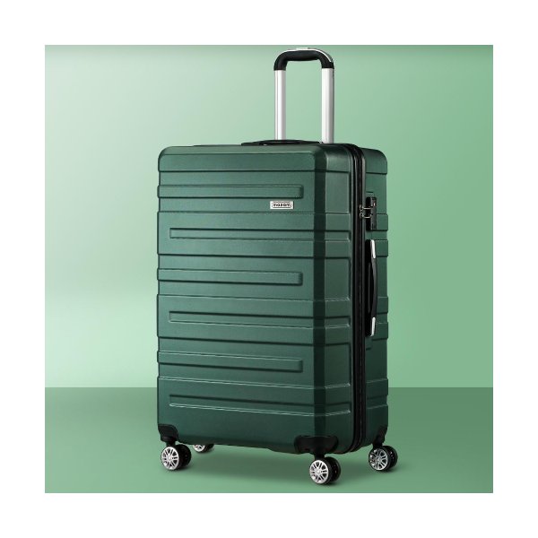 28" Luggage Set TSA Lock Hard Case Green